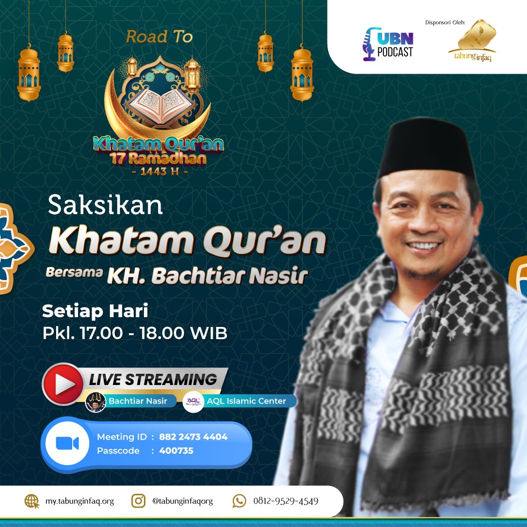 Ramadan, Ustaz Bachtiar Nasir Luncurkan Program Khatam Quran